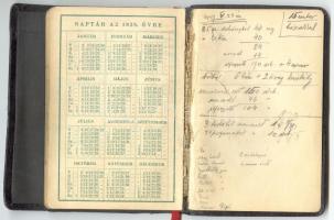 1937 Dr. Rácz Ernő főügyész bírói naptára és meghívó az ügyészi bálra