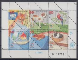 Nemzetközi bélyegkiállítás ISRAEL'98, Háziállatok kisív, International Stamp Exhibition ISRAEL'98: Domestic animals mini sheet