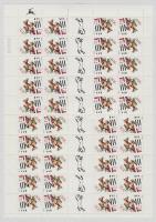 Sport definitive sheetcentered stamp-booklet sheet, Sport forgalmi ívközéprészes bélyegfüzetlap