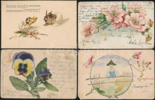 10 db üdvözlőlap az 1900-1910-es évekből