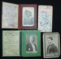 cca 1920 4 db MÁV és egyéb közlekedési igazolvány / public transport id