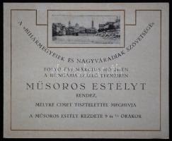 12 meghívó közte vitézavatás + 1 tagsági jegy a 10-es 20-as évekből