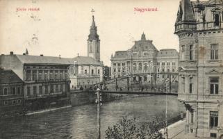 Nagyvárad Shop of Kálmán Sándor, bank, bridge