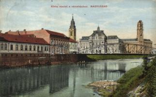 Nagyvárad Town Hall, bridge, Divald &amp; Monostory (EK)