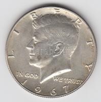 Amerikai Egyesült Államok 1967. 1/2$ Ag Kennedy T:2 USA 1967. 1/2 Dollar Ag Kennedy C:XF