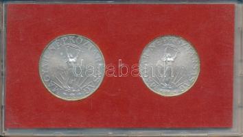 1970. 50Ft Ag + 100Ft "Felszabadulás" pár T:BU Eredeti MNB plasztiktokban!