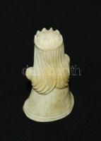 A hosszú szakállú király: kézi csont faragás, hibátlan, m:5 cm