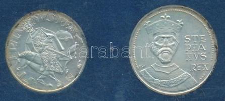 1972. 50Ft Ag + 100Ft Ag "Szt.István" pár T:BU Eredeti plasztiktokban!