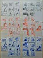 296db magyar és csehszlovák gyufacímke sorozatokkal és 6db klf gyufacímke emléklap a 190 éves Diósgy...