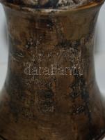 Cca 1960 ezüstözött, labdarúgó vándorkupa, m:20 cm., apró repedéssel, koszos állapotban/ Silver plat...