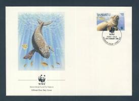 1988 WWF Dugong sor Mi 782-785 4 db FDC-n