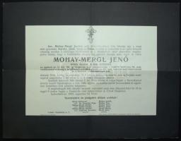 1935 Mohay-Mergl Jenő ezredes halotti értesítője