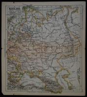 cca 1890 17 db térkép a Hickmans zsebatlaszból. Európai országok, Magyarországgal is / 17 European m...