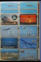 Nagy telefonkártya motívumgyűjtemény: hajók, vonatok, villamosok, repülők, autók 797 darab, mind kül...