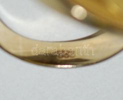 1915 Ausztria 1D Au "Ferenc József" (3.49g) utánveret 8K arany (Au) gyűrűbe foglalva / 
Au...