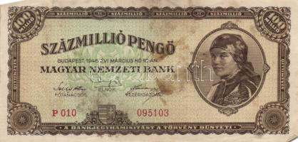 1946. 100.000.000P (12x) alacsony sorozatszámúak T:II,II-,III