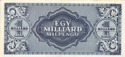 1946. 1.000.000.000MP (2x) színváltozatok, egyik vágáshibás T:I-