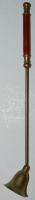 Réz gyertyakoppantó fa nyéllel /  Brass candle snuffer with wooden handle 31cm