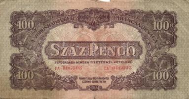 1944. 100P "A Vöröshadsereg Parancsnoksága" (10x) T:III