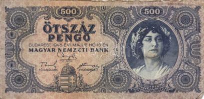 1945. 500P eltérő sorszámozás! T:IV