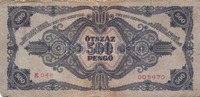 1945. 500P eltérő sorszámozás! T:IV