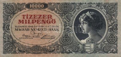 1946. 10.000MP (6x) köztük színváltozatok T:I-,II