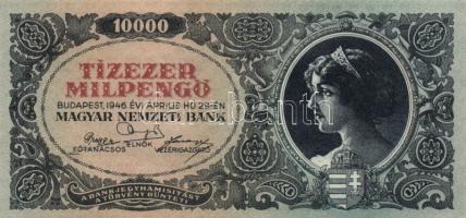 1946. 10.000MP (6x) köztük színváltozatok T:I-,II