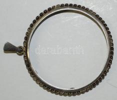 Ezüst (Ag) medálfoglalat 835-ös tisztaságjelzéssel / 
Silver frame for medallions, 835 fineness, d: ...