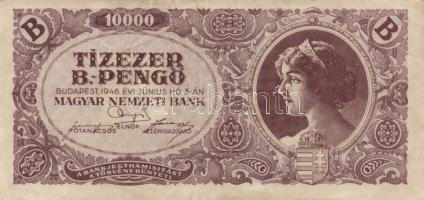 1946. 10.000BP (13x) T:II,II-,III