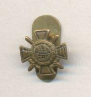~1940. "A Hazáért" tűzkereszt kis mandzsettagombja T:2+ Hungary ~1940. Fire Cross with Swords and Wreath miniature C:AU