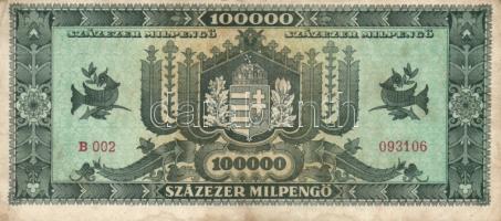 1946. 100.000MP (8x) nagyon alacsony sorozatszámúak! T:I-,II,III