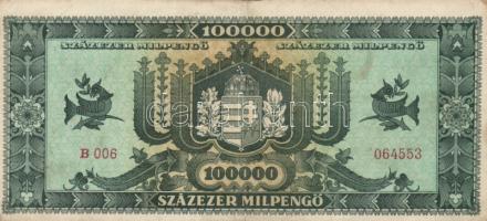 1946. 100.000MP (8x) nagyon alacsony sorozatszámúak! T:I-,II,III