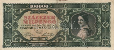 1946. 100.000MP (8x) nagyon alacsony sorozatszámúak! T:I-,II,III