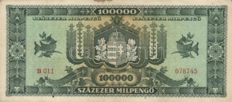 1946. 100.000MP (8x) nagyon alacsony sorozatszámúak! T:I-,II,III