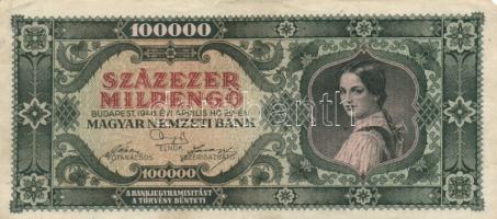 1946. 100.000MP (8x) nagyon alacsony sorozatszámúak! T:I-,II,III