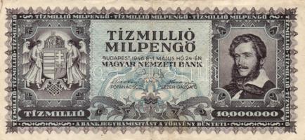 1946. 10.000.000MP (10x) különböző színváltozatok is T:II,II-,III