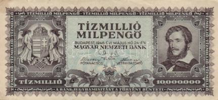 1946. 10.000.000MP (10x) különböző színváltozatok is T:II,II-,III