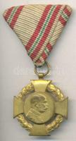 1908. "Katonai Jubileumi Kereszt" mellszalaggal T:2-,3 / 1908. Diamond Jubilee Cross for the Armed Forces on ribbon C:VF,F