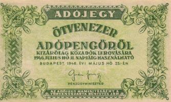 1946. 50.000AP (3x) 3klf T:I-,II