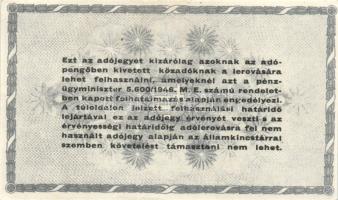1946. 500.000AP (2x) kétféle színváltozat T:I-(sarokkopás)
