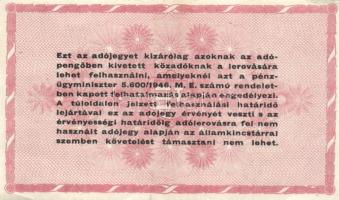 1946. 1.000.000AP (3x)fehér papír T:II