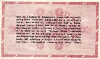 1946. 1.000.000AP (3x)fehér papír T:II