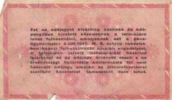 1946. 1.000.000AP fordított címer és hátlapi "amelyeknek" szöveggel! (5x) T:III,III-
