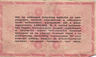 1946. 1.000.000AP fordított címer (16x) T:II-,III,III-