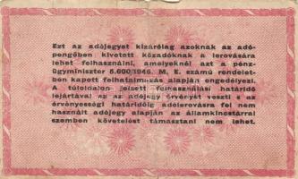 1946. 1.000.000AP fordított címer (16x) T:II-,III,III-