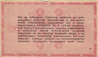 1946. 1.000.000AP fordított címer (16x) T:II-,III,III-