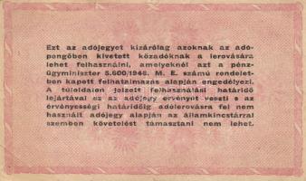 1946. 1.000.000AP fordított címer (16x) T:II-,III,III-