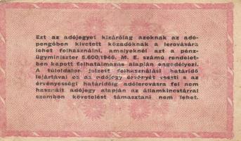 1946. 1.000.000AP fordított címer (16x) T:II-,III,III-