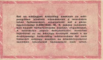 1946. 1.000.000AP fordított címer (16x) T:II-,III,III-