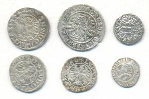 Vegyes 6db klf középkori Ag érme T:vegyes
6 pieces of various coins from the middle ages C:Mixed